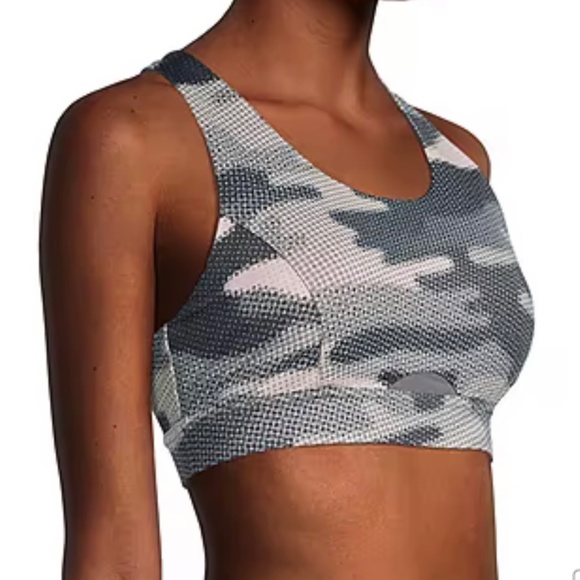 Xersion Women's Peach Camo Medium Support Sports Bra Sizes M L XL XXL - Picture 1 of 14